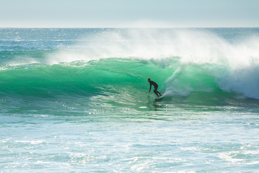 Beaches on the west coast of the Algarve for surfing
